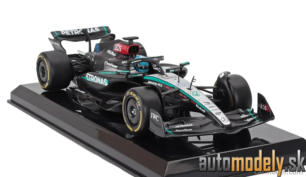 Bburago - MERCEDES GP - F1 W15 EQ PERFORMANCE TEAM AMG PETRONAS MOTORSPORT N 63 SEASON 2024 GEORGE RUSSELL - 1:24