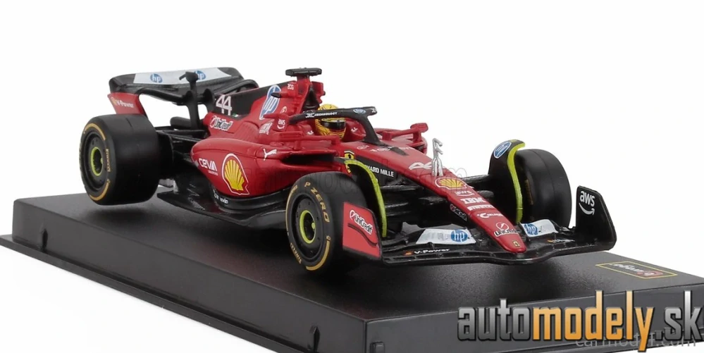 Bburago - FERRARI - F1 SF-23 TEAM SCUDERIA FERRARI HP N 44 TEST FIORANO 2025 LEWIS HAMILTON - 1:43