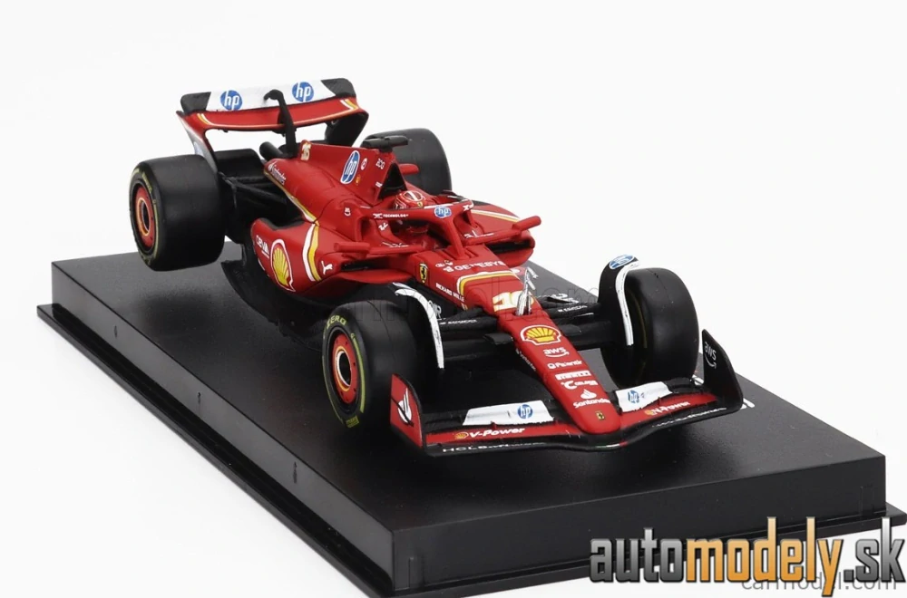 Bburago - FERRARI - F1 SF-24 TEAM SCUDERIA FERRARI N 16 4th EMILIA ROMAGNA IMOLA GP 2024 CHARLES LECLERC - 1:43