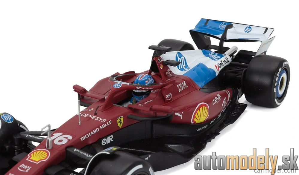Bburago - F1 SF-25 TEAM SCUDERIA FERRARI N 16 MIAMI GP 2025 CHARLES LECLERC - 1:18