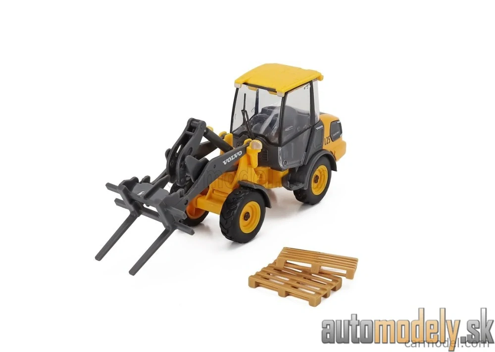 Burago - VOLVO - L25H RUSPA GOMMATA TRACTOR 2010 - 1:50