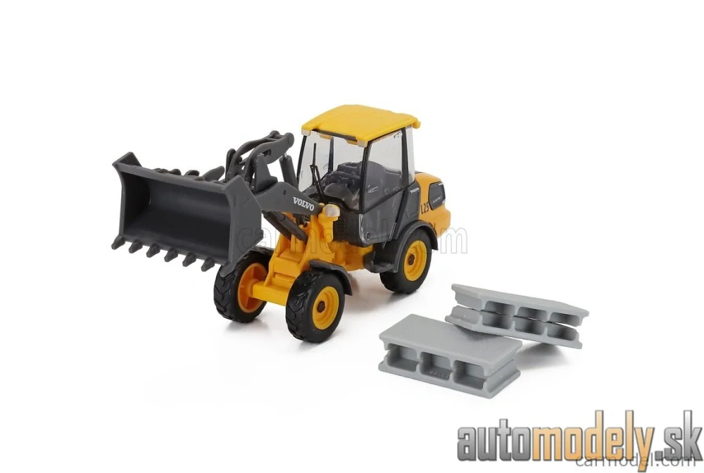 Burago - VOLVO - L25H RUSPA GOMMATA TRACTOR 2010 - 1:50