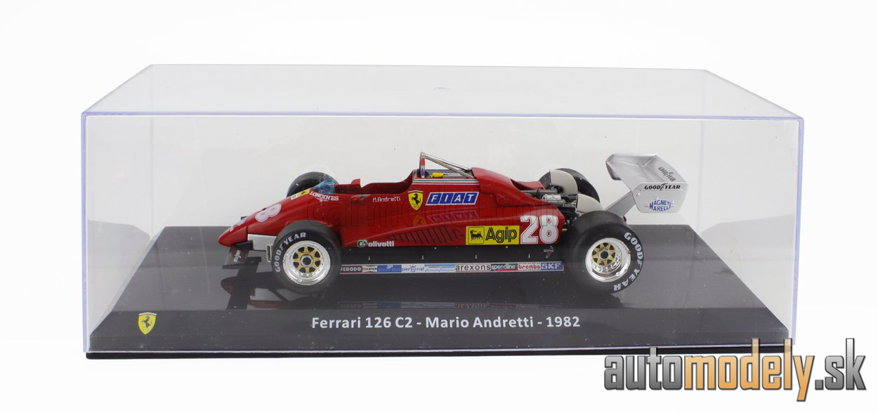 EDICOLA - FERRARI - F1 126 C2 N 28 SEASON 1982 MARIO ANDRETTI 1:24