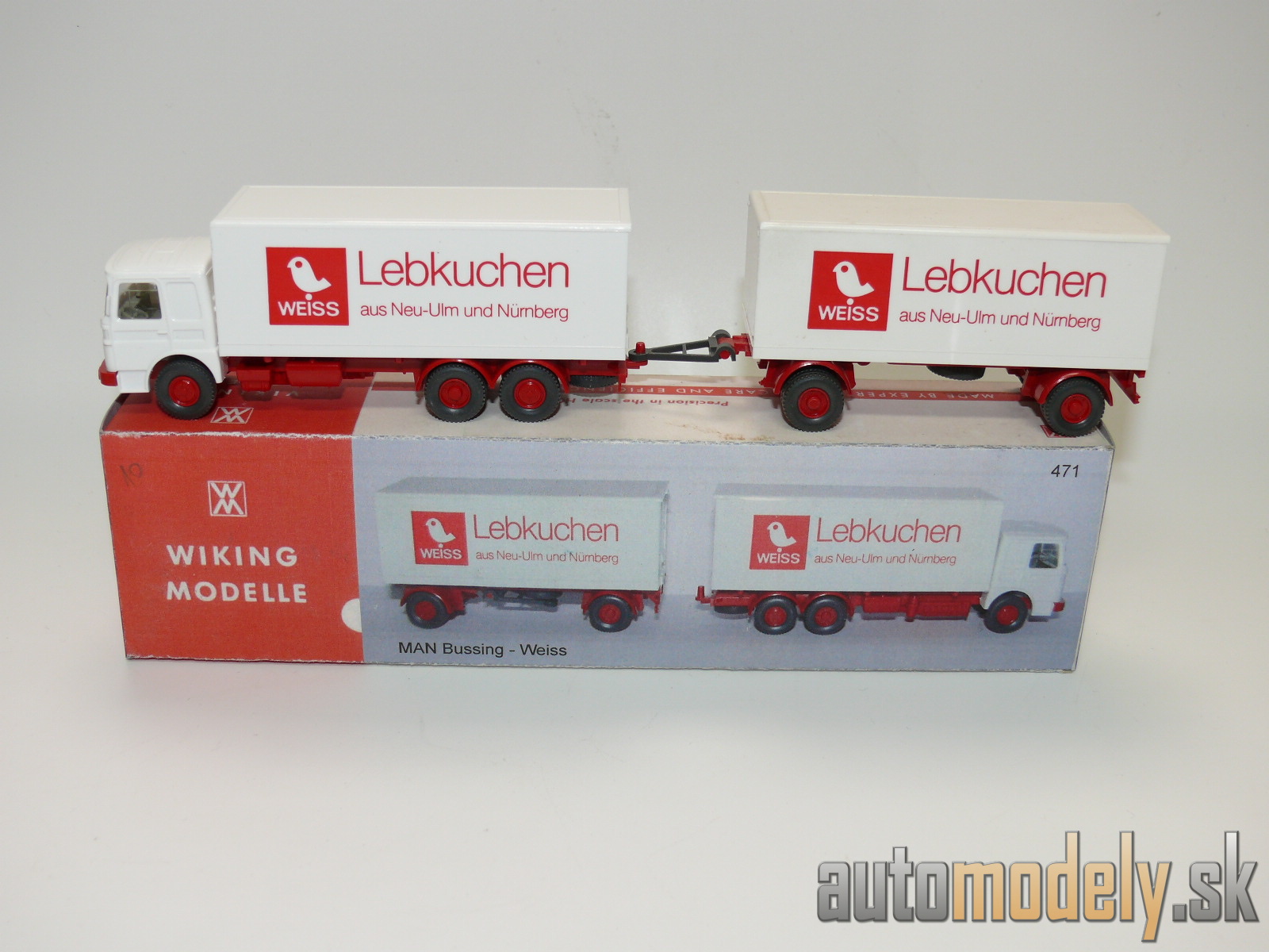 Wiking 471 - M.A.N. Bussing "Weiss Lebenkuchen" - HO 1:87