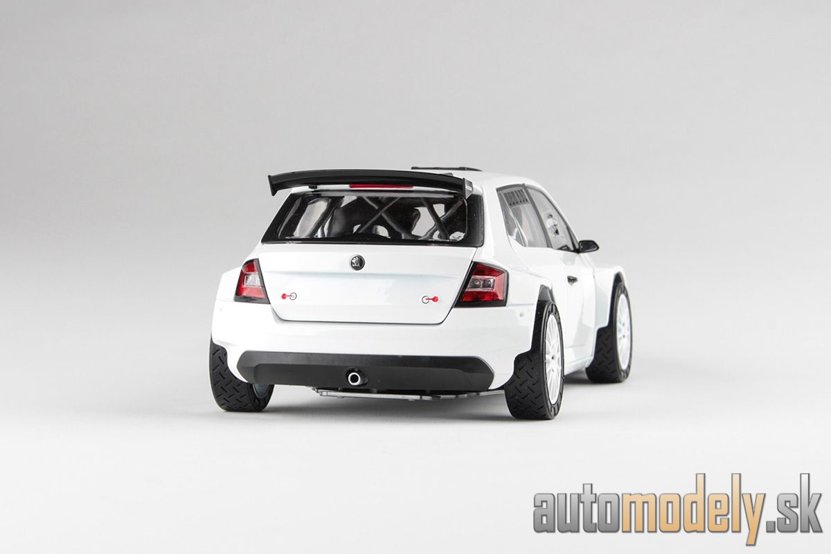 Abrex - Škoda Fabia III R5 (2015) biela - 1:18