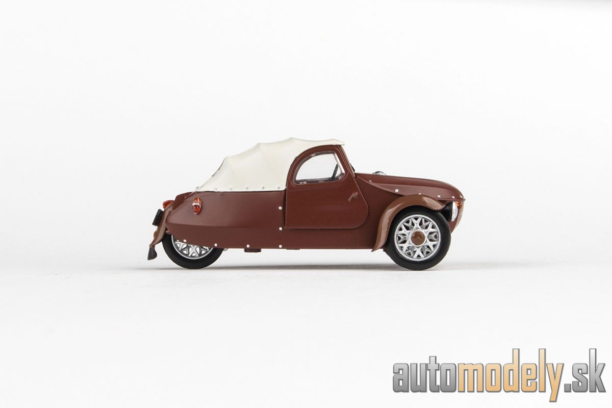 Abrex - Velorex 16/350 (1966) Hnedá/Svetlo Šedá/Hnedá - 1:43