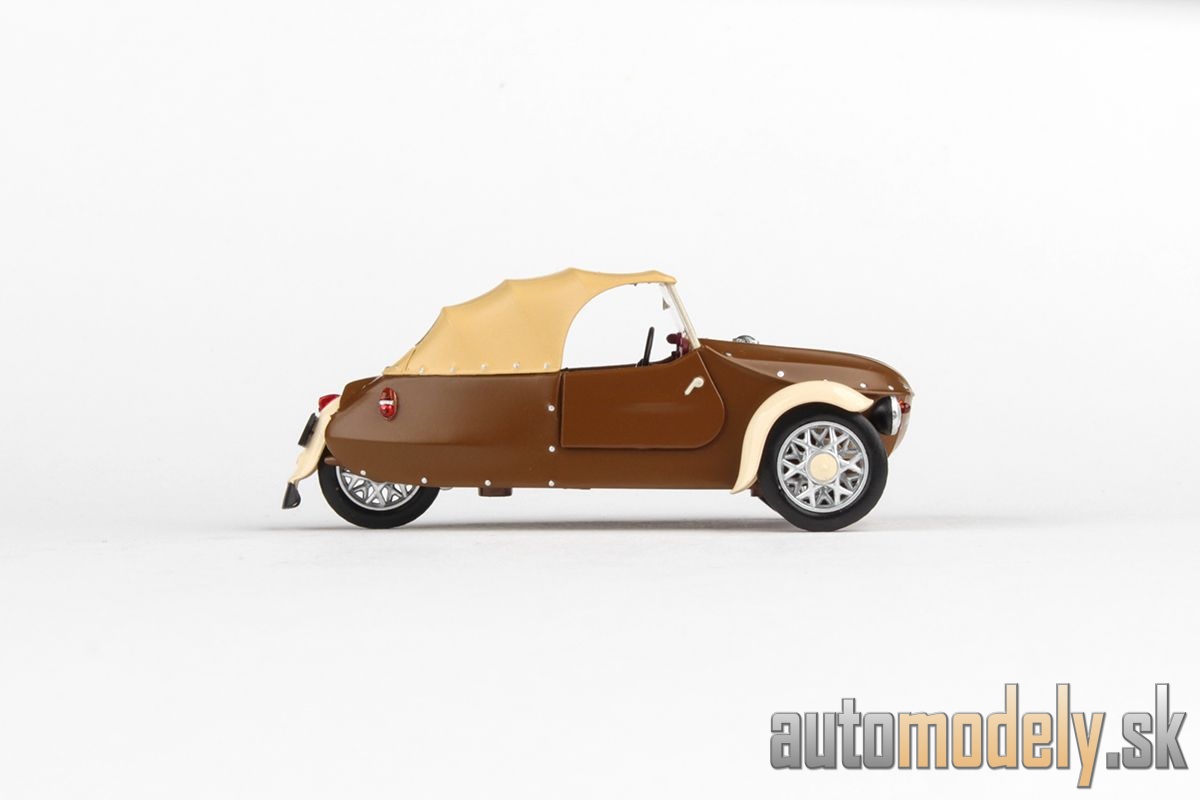 Abrex - Velorex 16/350 (1966) Hnedá/Svetlo Béžová/Slonovinová kosť - 1:43