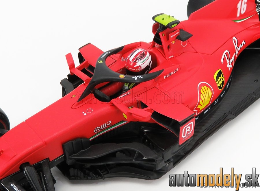 Bburago - FERRARI - F1 SF1000 TEAM SCUDERIA FERRARI MISSION WINNOW N 16 2nd AUSTRIAN GP 2020 C.LECLERC - WITH SOFT RED WHEELS - MATT RED - 1:18