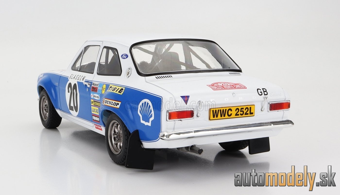 IXO-MODELS - FORD ENGLAND - ESCORT MKI RS 1600 (night version) N 20 RALLY MONTECARLO 1973 H.MIKKOLA - J.PORTER - 1:18