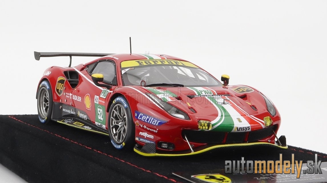 BBR-MODELS - FERRARI - 488 GTE 3.9L TURBO V8 TEAM AF CORSE N 52 LMGTE PRO CLASS 24h LE MANS 2021 S.BIRD - M.MOLINA - D.SERRA - 1:43