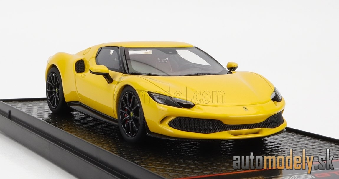 BBR-MODELS - FERRARI - 296 GTB HYBRID 830HP V6 2021 (YELLOW) - 1:43
