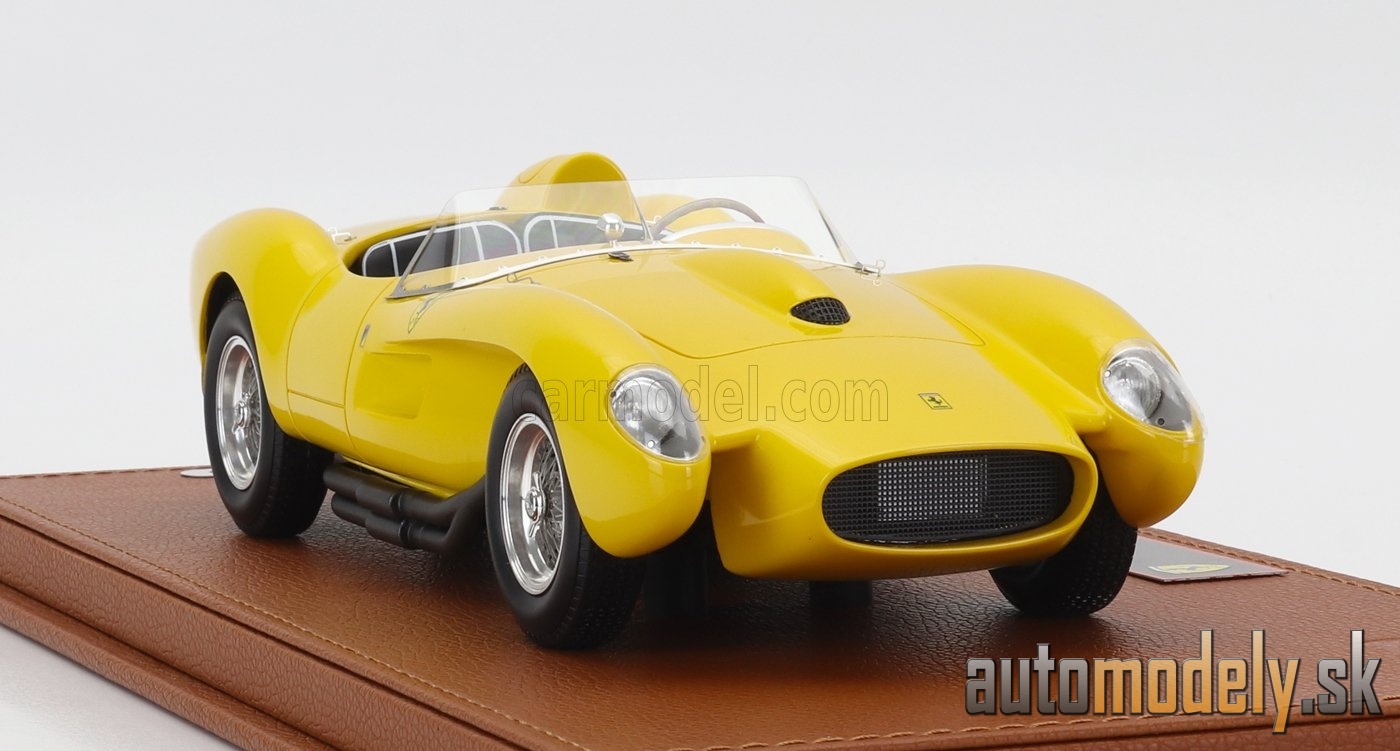 BBR-MODELS - FERRARI - 250TR TESTAROSSA SPIDER 1957 - CON VETRINA - WITH SHOWCASE (YELLOW) - 1:18