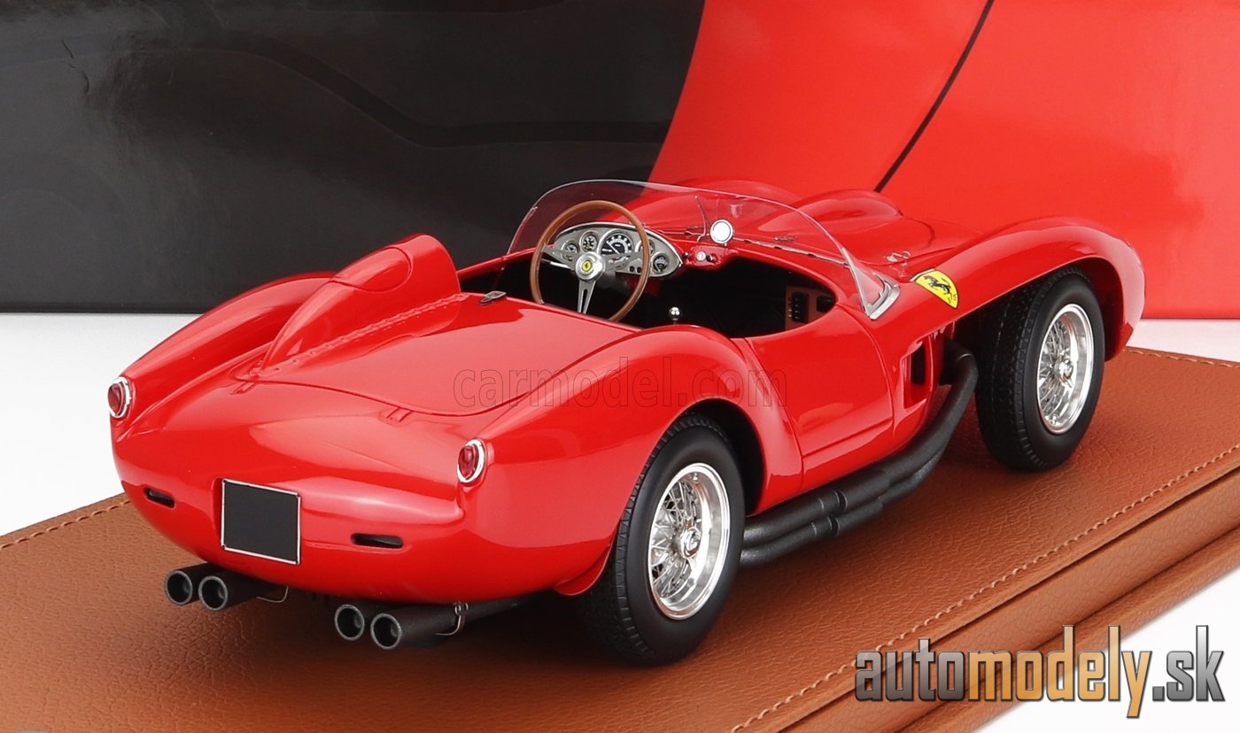 BBR-MODELS - FERRARI - 250TR TESTAROSSA SPIDER 1957 - CON VETRINA - WITH SHOWCASE (RED) - 1:18