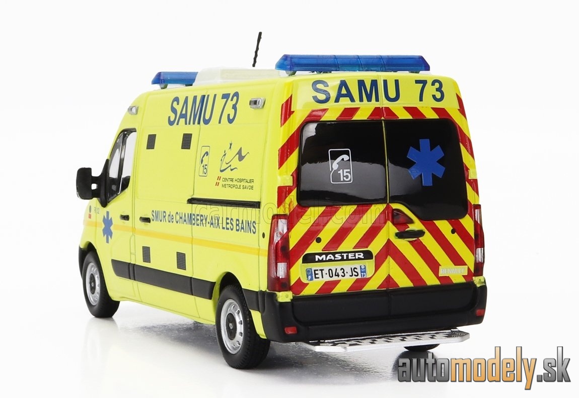 NOREV - RENAULT - MASTER VAN SAMU AMBULANCE 2014 (YELLOW) - 1:43