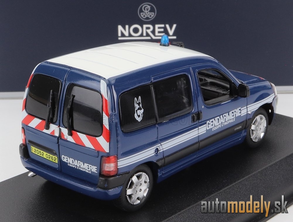 NOREV - CITROEN - BERLINGO GENDARMERIE EQUIPE CYNOPHILE 2007 (BLUE)) - 1:43 