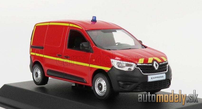 NOREV - RENAULT - EXPRESS VAN SAPEURS POMPIERS 2021 (RED YELLOW) - 1:43