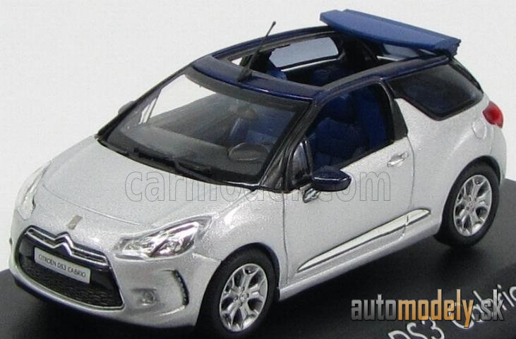 NOREV - CITROEN - CITROEN DS3 CABRIOLET 2013 (ALUMINIUM GREY MET BLUE) - 1:43