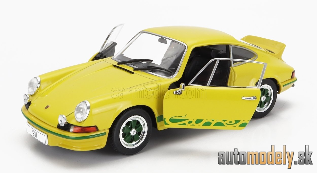 WHITEBOX - PORSCHE - 911 CARRERA 2.7 RS COUPE 1972 (YELLOW GREEN) - 1:24