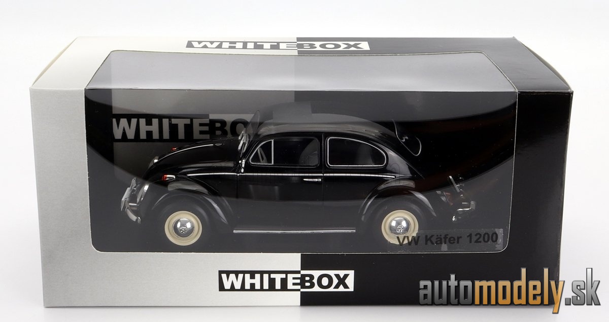 WHITEBOX - VOLKSWAGEN - BEETLE 1200 KAFER MAGGIOLINO 1960 (BLACK) - 1:24