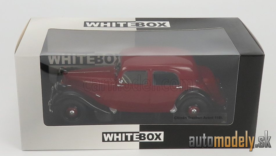 WHITEBOX - CITROEN - TRACTION AVANT 11BL 1956 (RED BLACK) - 1:24
