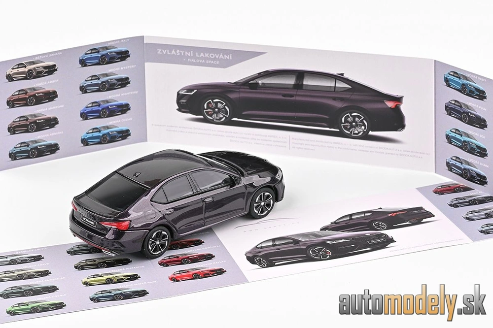 Abrex - Škoda Octavia IV RS (2020) - Fialová Space Metalíza - 1:43