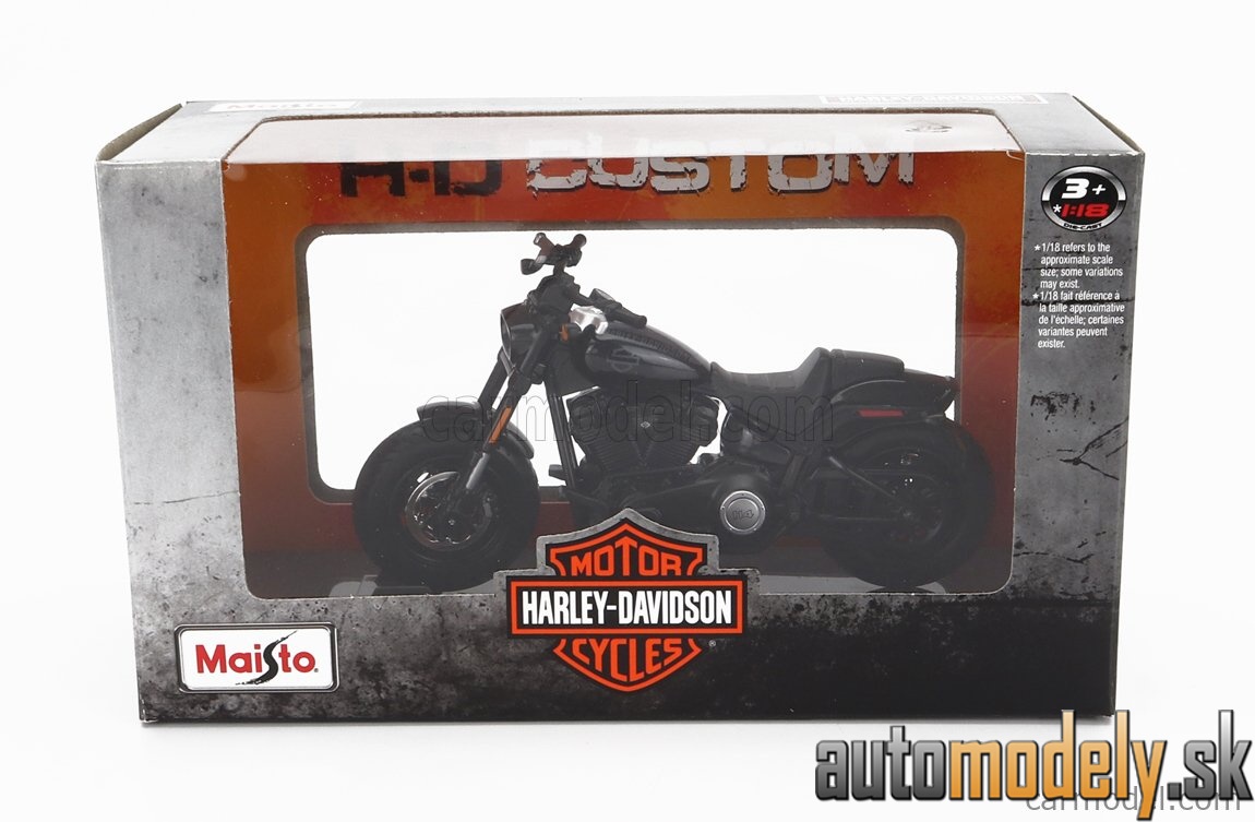 Maisto - HARLEY DAVIDSON - FAT BOB 114 2022 - BLACK - 1:18