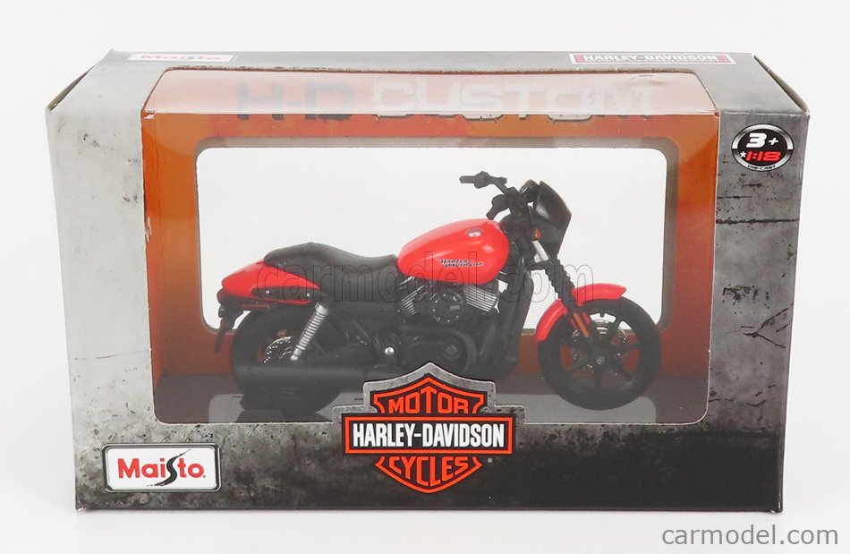 Maisto - HARLEY DAVIDSON - STREET 750 2015 - RED BLACK - 1:18
