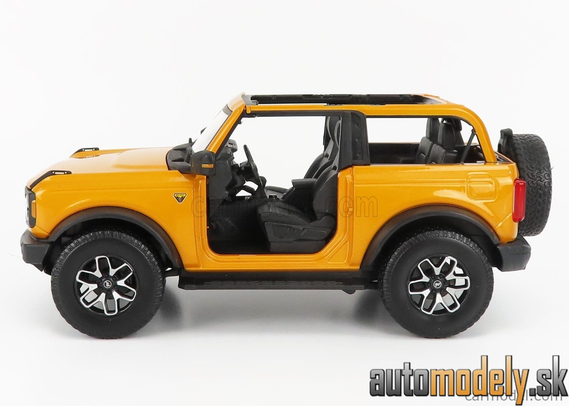 Maisto - FORD USA - BRONCO BADLANDS WITHOUT DOORS 2021 - YELLOW MET - 1:18
