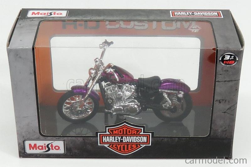 Maisto - HARLEY DAVIDSON - XL 1200V SEVENTY TWO 2013 - LILLAC MET - 1:18