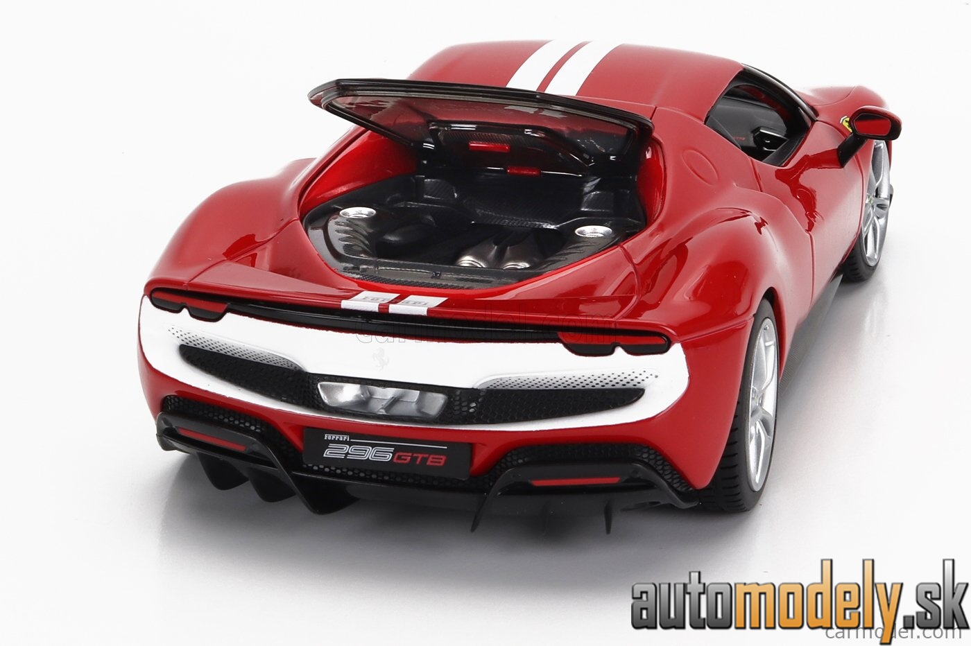 Bburago - FERRARI - 296 GTB ASSETTO FIORANO 2022 - RED WHITE - 1:18