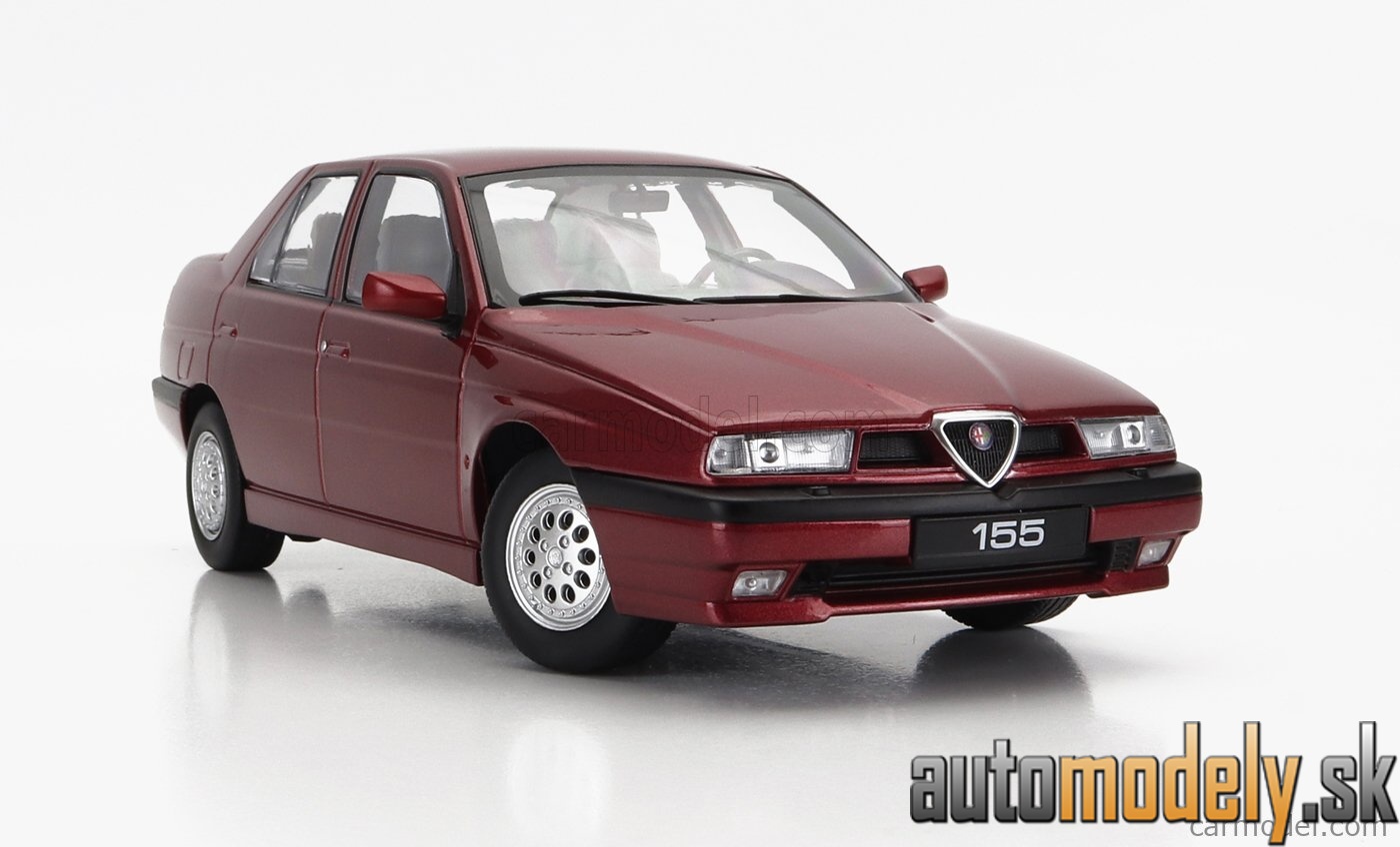 Triple9 - ALFA ROMEO 155 1996 GREY INTERIOR RED MET - 1:18