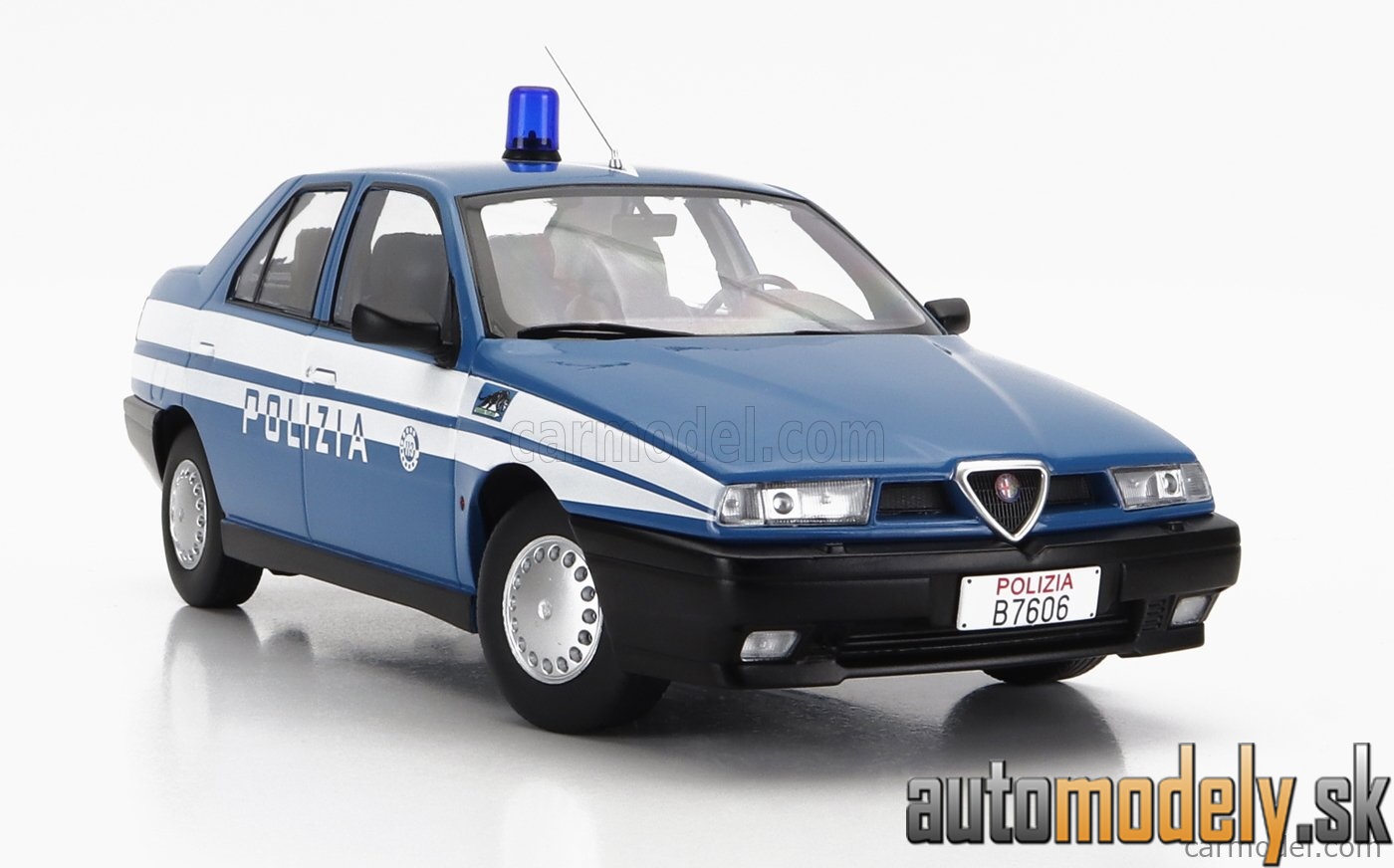 Triple9 - ALFA ROMEO 155 POLIZIA (POLICE) 1996 BLUE WHITE - 1:18