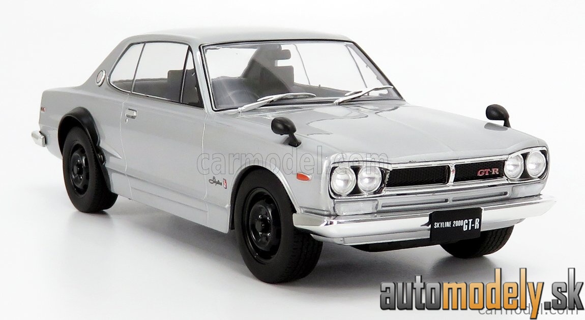Triple9 - NISSAN SKYLINE GT-R (KPGC10) 1972 SILVER - 1:18