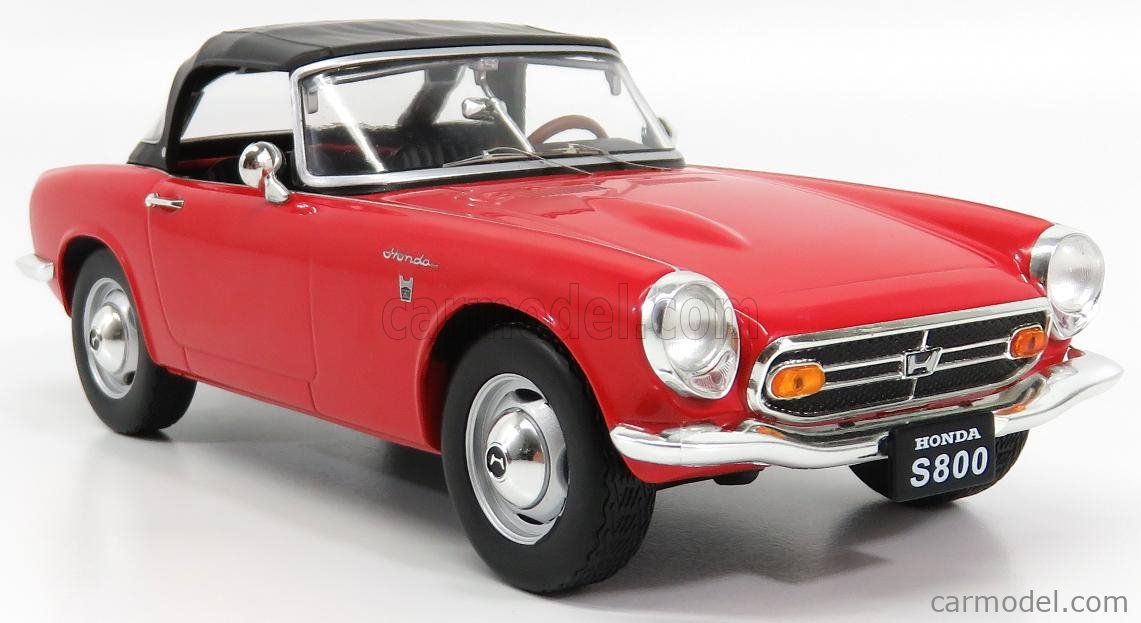 Triple9 - HONDA S800 SPIDER SOFT-TOP CLOSED 1966 RED - 1:18