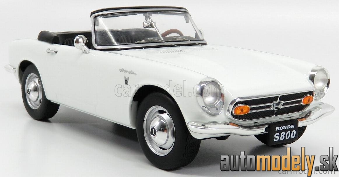 Triple9 - HONDA S800 SPIDER SOFT-TOP OPEN 1966 WHITE - 1:18