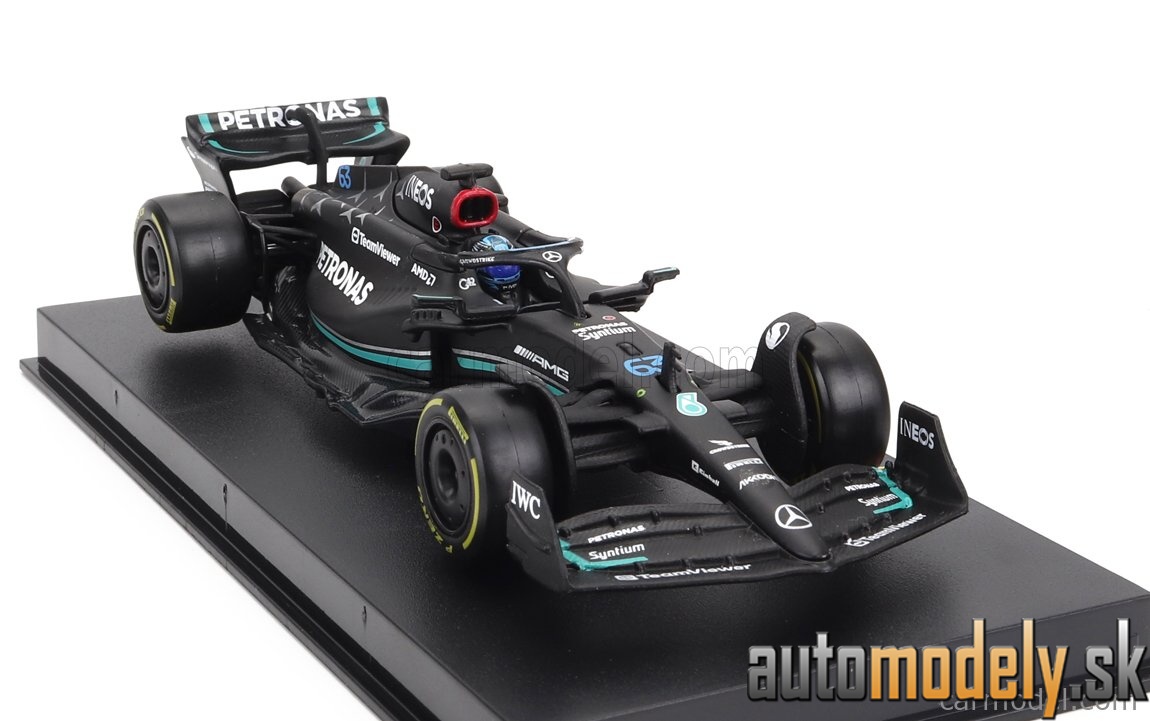 Bburago - MERCEDES GP F1 W14 TEAM MERCEDES-AMG PETRONAS FORMULA ONE N 63 SEASON 2023 GEORGE RUSSEL - 1:43