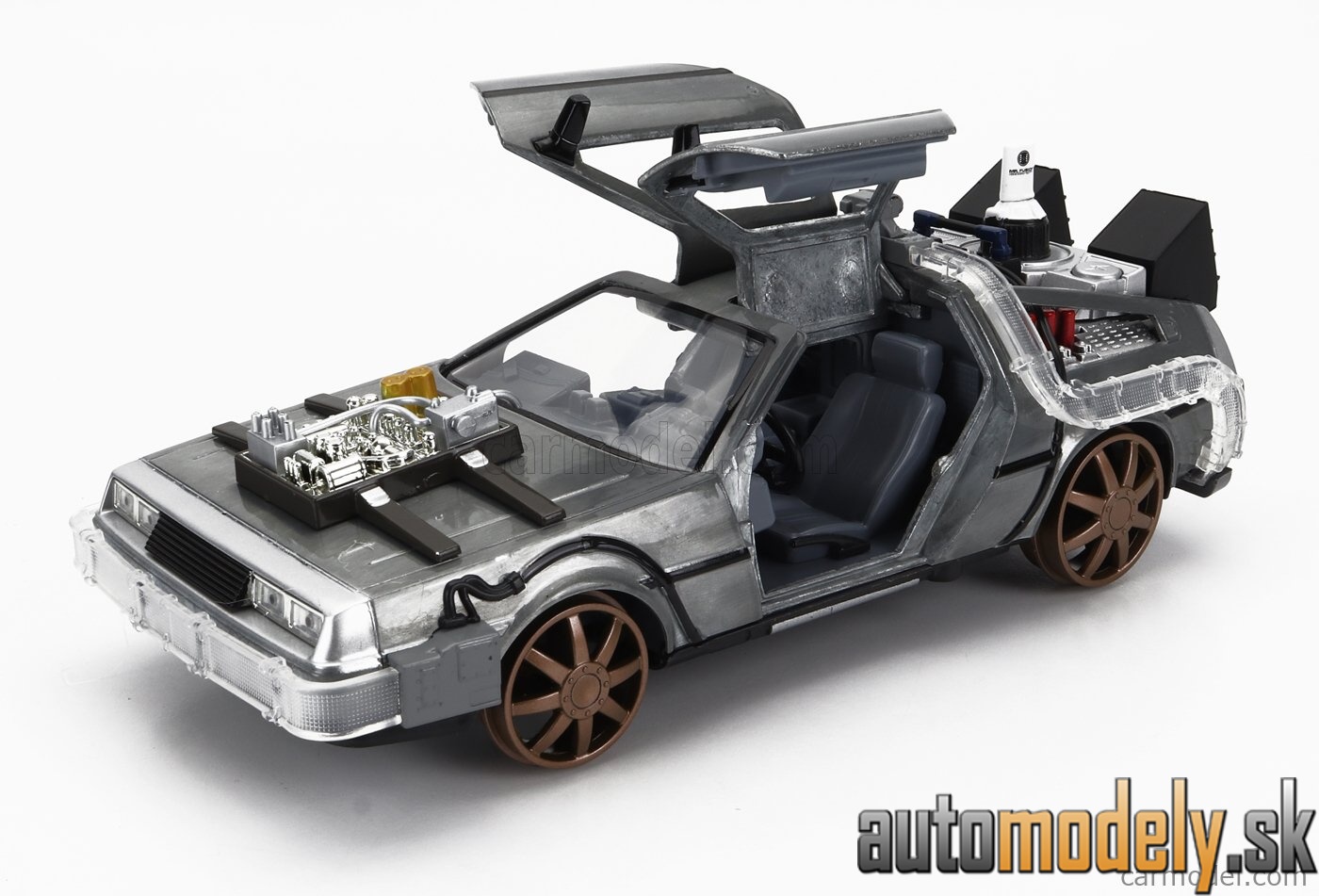 Jada - DE LOREAN TIME MACHINE (RAILWAY) BACK TO THE FUTURE 3 SILVER - 1:24