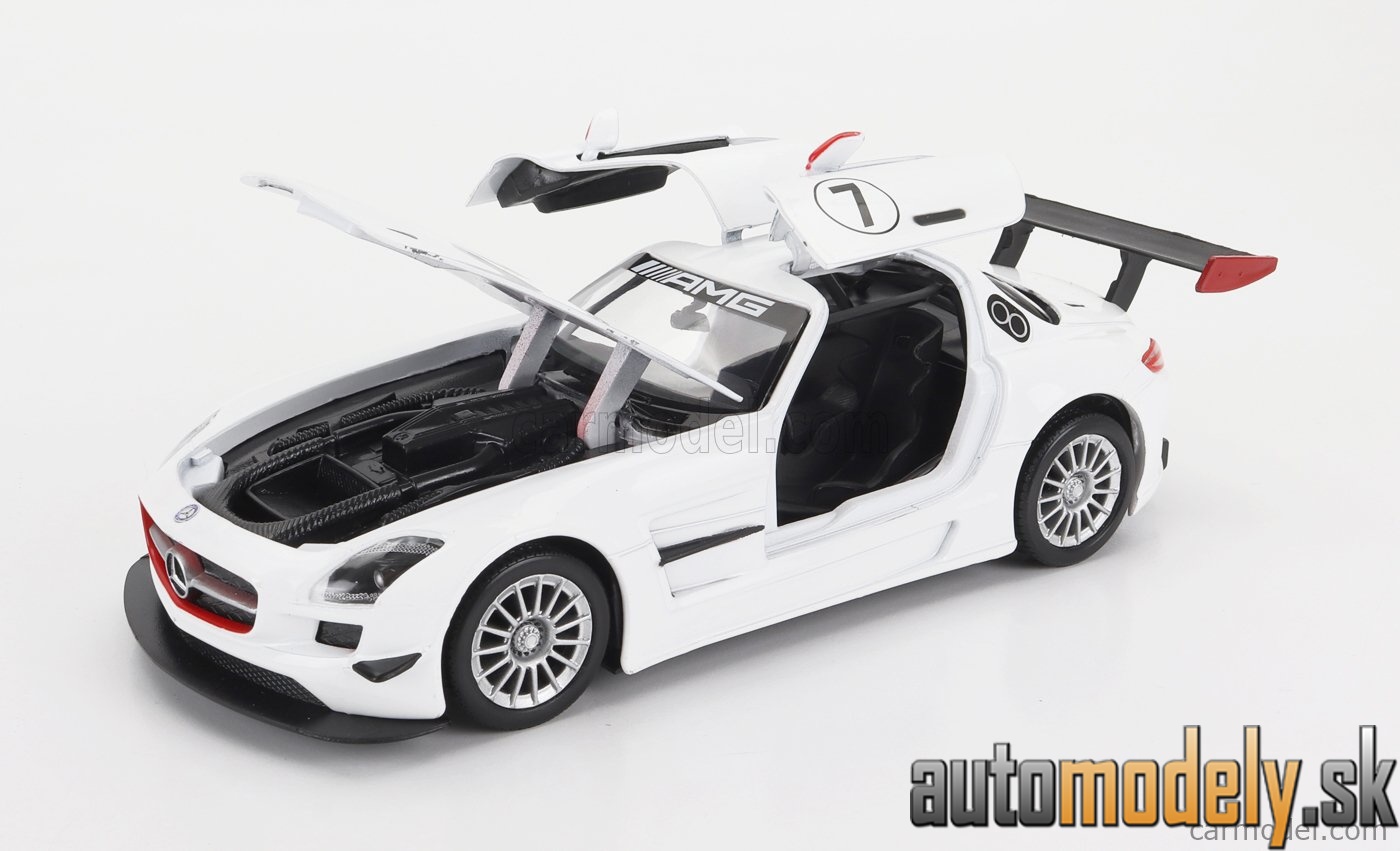Motormax - MERCEDES BENZ SLS AMG GT3 N 7 2010 WHITE - 1:24