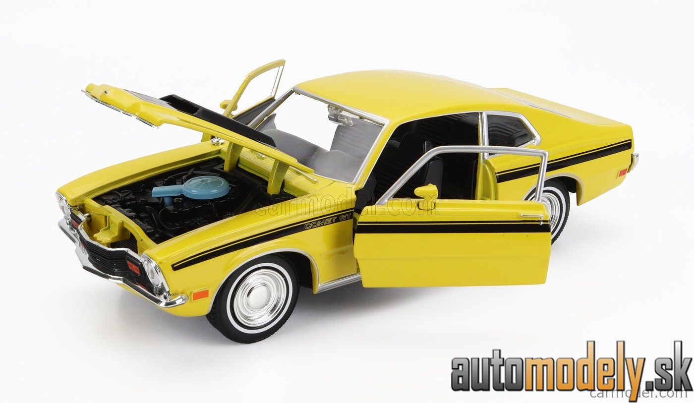 Motormax - MERCURY COMET GT COUPE 1971 YELLOW - 1:24