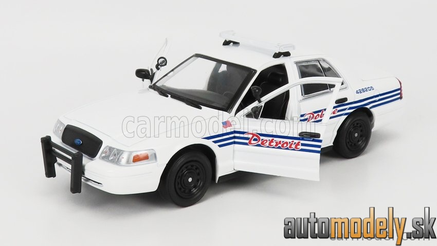 GreenLight - FORD USA CROWN VICTORIA POLICE INTERCEPTOR DETROIT 2008 WHITE - 1:24