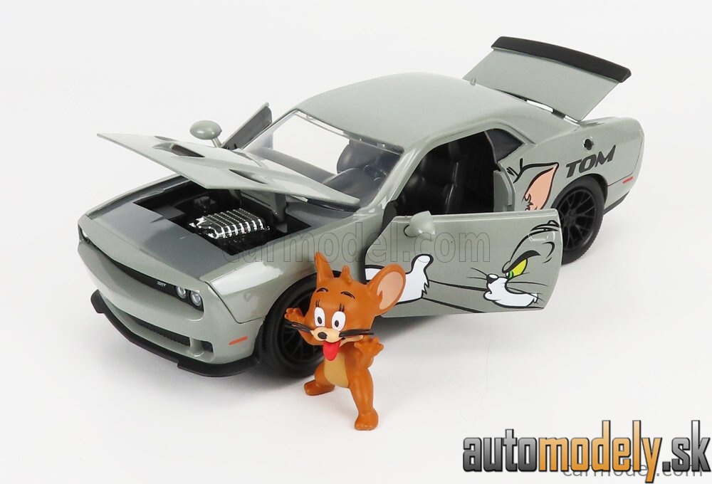 Jada - DODGE CHALLENGER COUPE 2015 TOM & JERRY GREY - 1:24