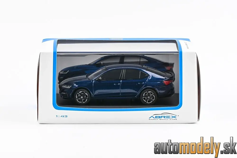 Abrex - Škoda Octavia IV RS (2020) - Modrá Storm Metalíza - 1:43