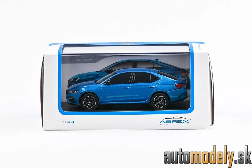  Abrex - Škoda Octavia IV RS (2020) - Modrá Ocean Metalíza - 1:43