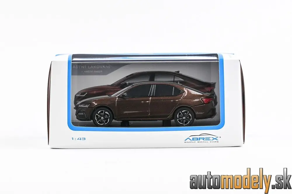  Abrex - Škoda Octavia IV RS (2020) - Hnědá Amber Metalíza - 1:43