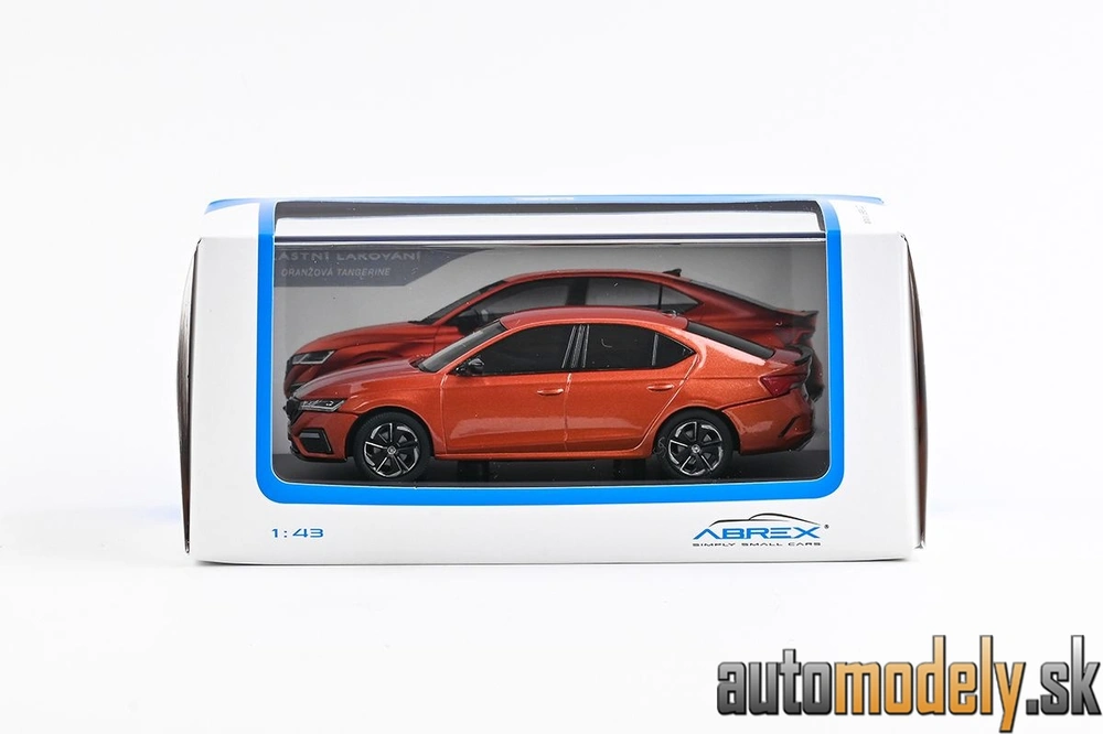  Abrex - Škoda Octavia IV RS (2020) - Oranžová Tangerine Metalíza - 1:43