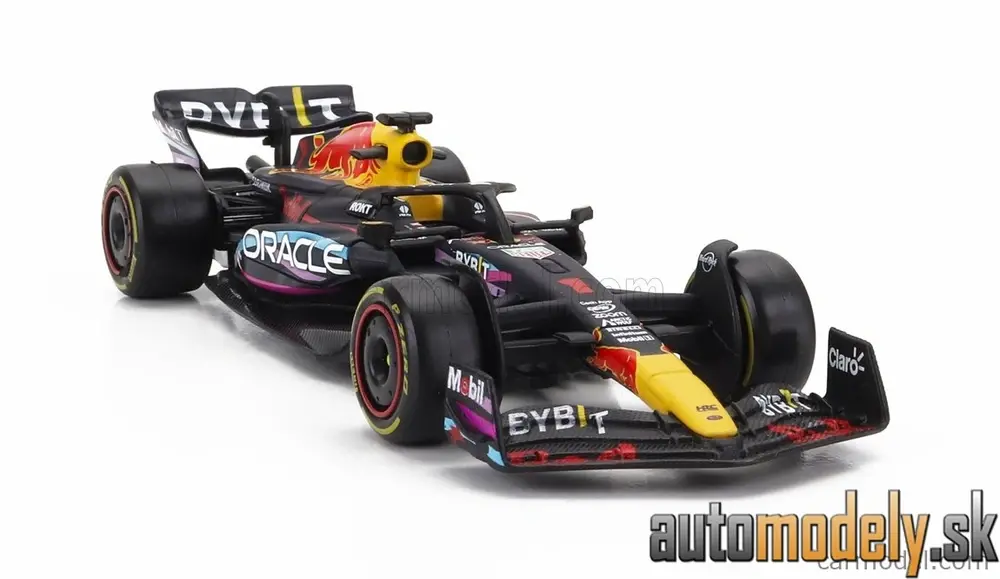 BURAGO - RED BULL F1 RB19 TEAM ORACLE RED BULL RACING N 1 WORLD CHAMPION WINNER MIAMI GP 2023 MAX VERSTAPPEN MATT BLUE - 1:43