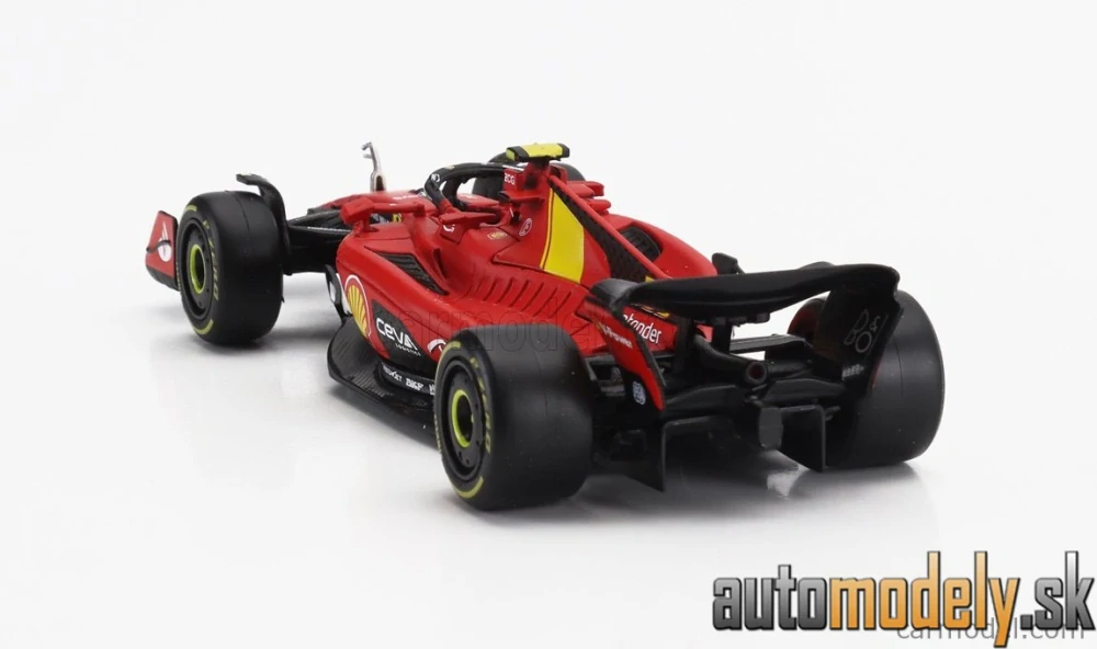 Bburago - FERRARI F1 SF-23 TEAM SCUDERIA FERRARI N 55 POLE POSITION 3rd MONZA ITALY GP 2023 CARLOS SAINZ - 1:43