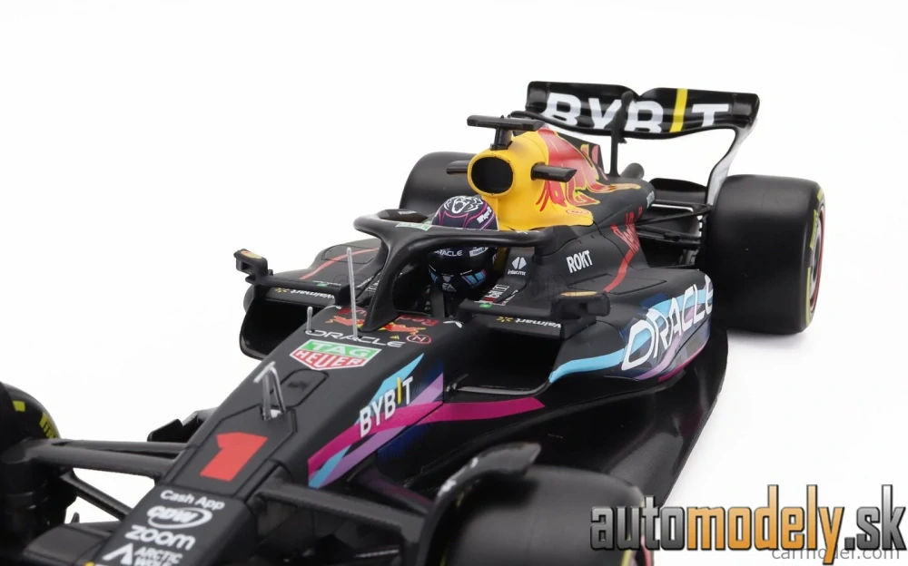 Bburago - RED BULL - F1 RB19 TEAM ORACLE RED BULL RACING N 1 WORLD CHAMPION WINNER MIAMI GP 2023 MAX VERSTAPPEN - 1:18