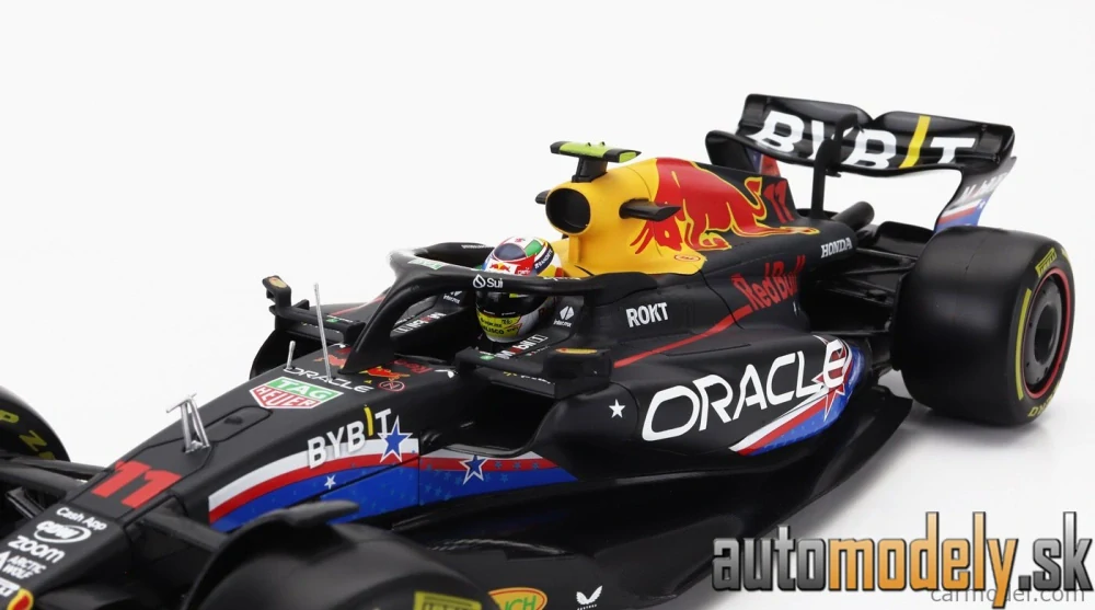 Bburago - RED BULL - F1 RB19 TEAM ORACLE RED BULL RACING N 11 4th AUSTIN USA GP 2023 SERGIO PEREZ - 1:18