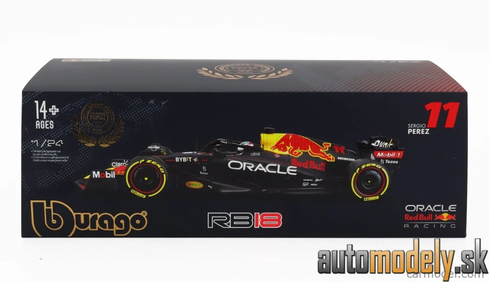 BURAGO - RED BULL - F1 RB18 TEAM ORACLE RED BULL RACING N 11 SEASON 2022 SERGIO PEREZ - 1:24